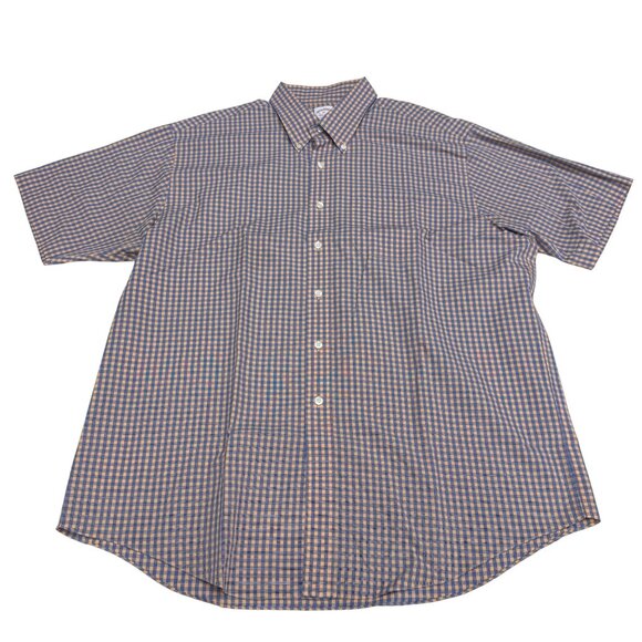 Brooks Brother Other - Brooks Brother Mens Regular Fit Non Iron Button Down SS Plaid Shirts, Size XL
